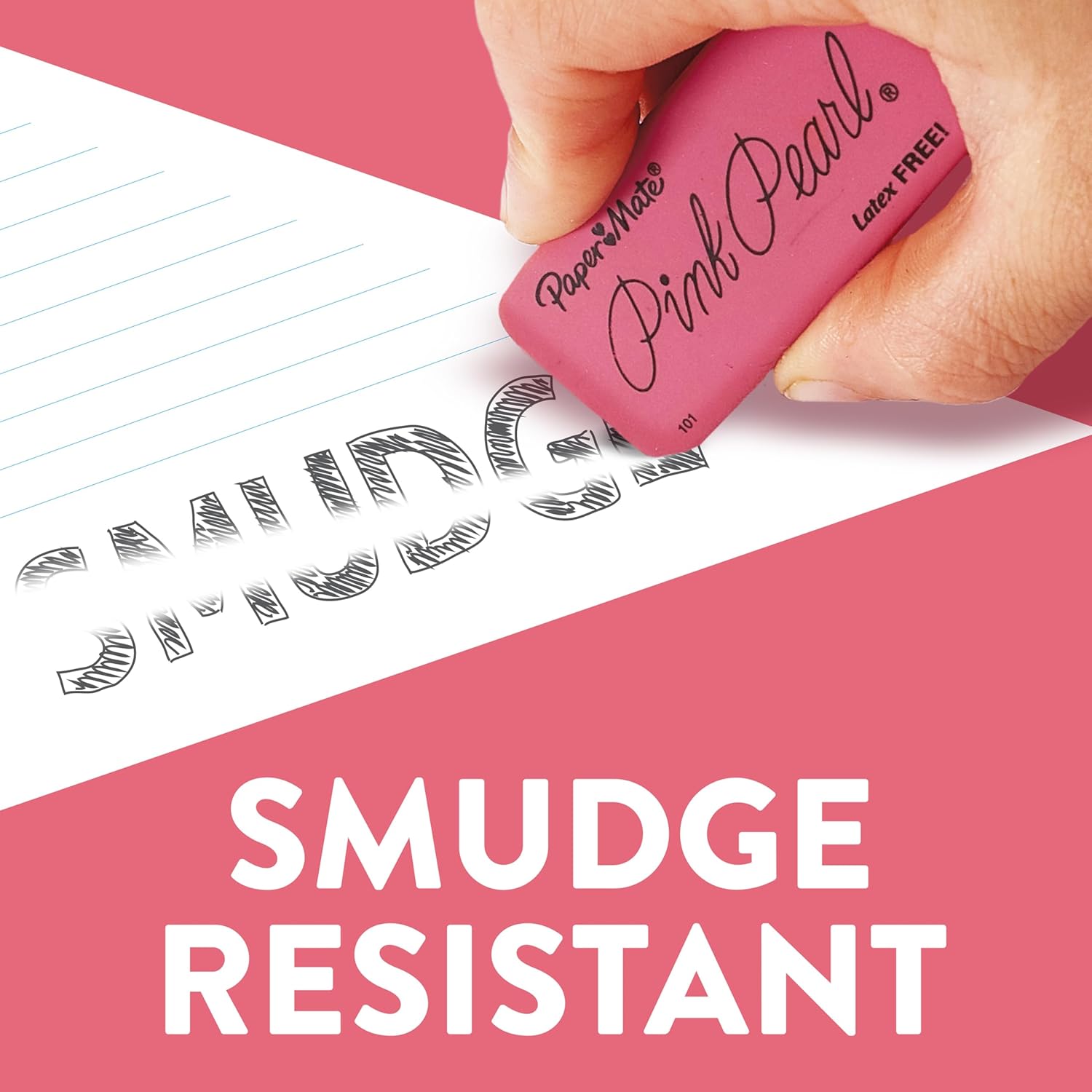 Paper Mate Erasers | Pink Pearl Large Erasers 12 Count