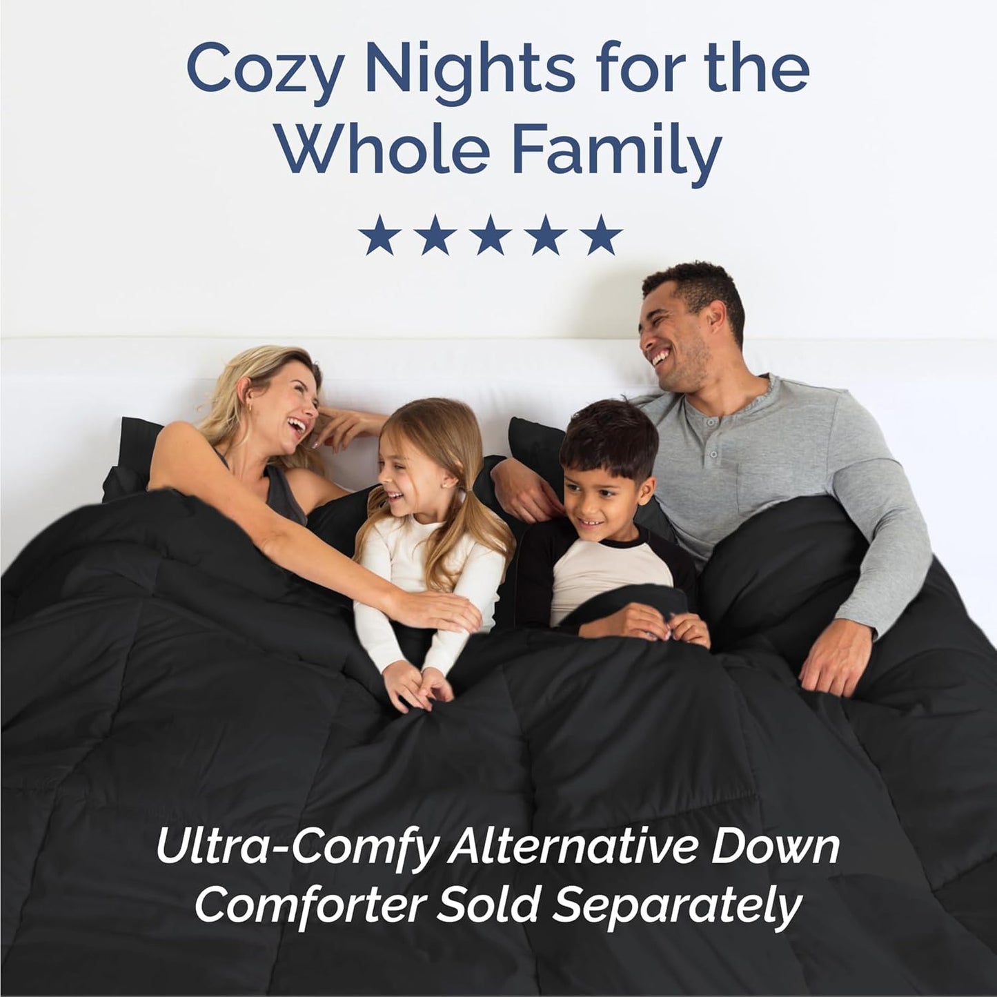 Queen Size 4 Piece Sheet Set - Comfy Breathable & Cooling Bed Sheets Set - Hotel Luxury Bedding for Women, Men, Kids, Teens, Boys & Girls - Deep Pockets, Ultra-Soft, Wrinkle Free - Oeko-Tex - Black