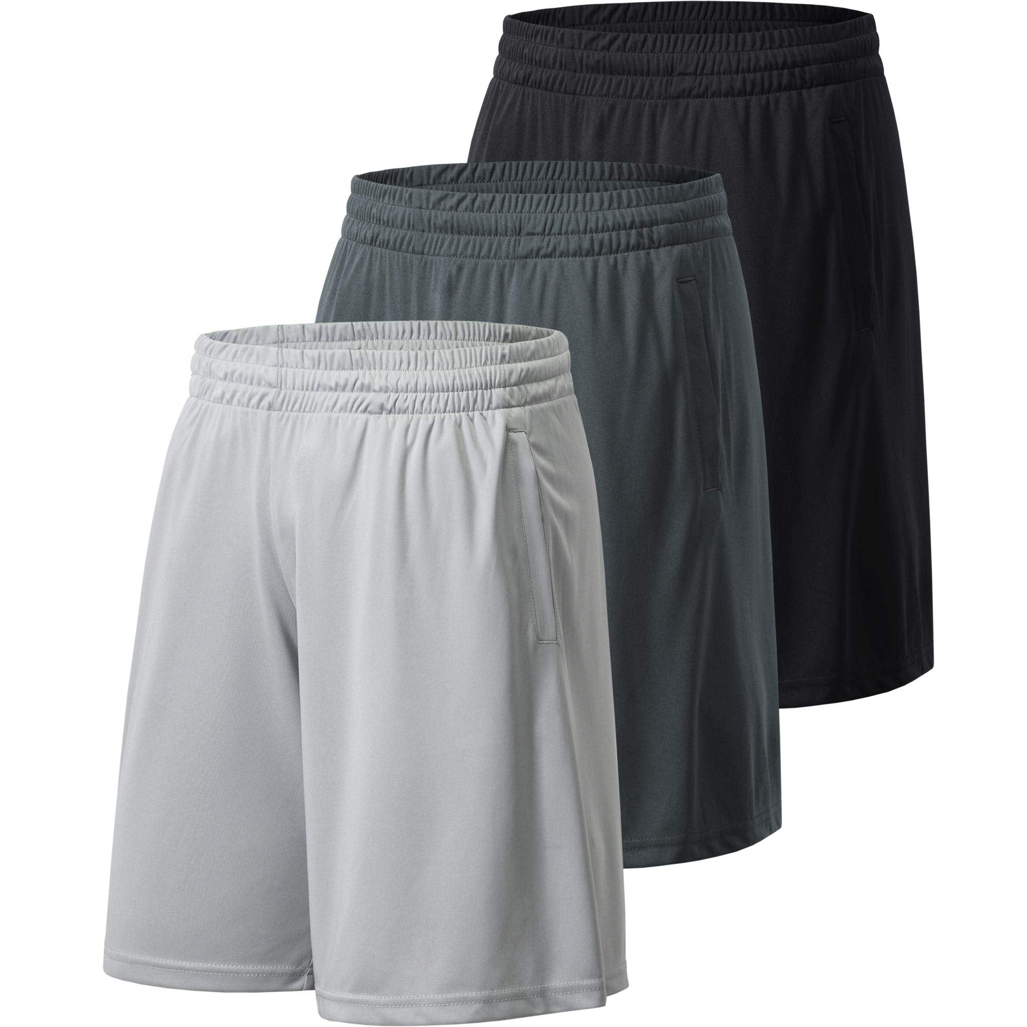 Men's Athletic Shorts with Pockets and Elastic Waistband Quick Dry Activewear Workout Shorts for Men