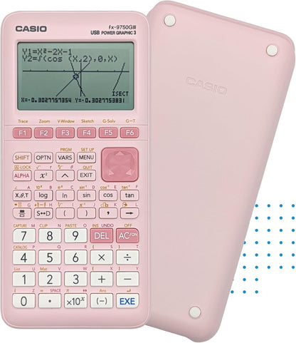 Casio fx-9750GIII Graphing Calculator | Natural Textbook Display | Python Programming | Ideal for Exams, STEM & Advanced Math | Pink