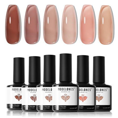 modelones Christmas Gel Nail Polish Set, 6 Colors Cat Eye Red Green Glitter Gold Silver Winter Gel Polish Kit with Magnet Nail Stickers Soak Off Led Nail Art Manicure Salon DIY New Year Holiday Gifts