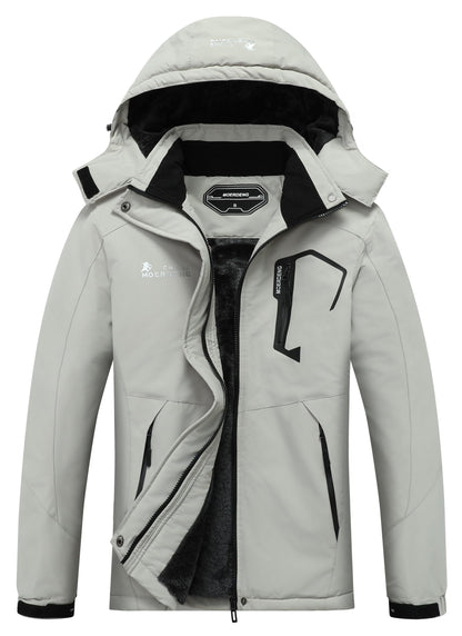 MOERDENG Women's Waterproof Ski Jacket Warm Winter Snow Coat Mountain Windbreaker Hooded Raincoat Jacket