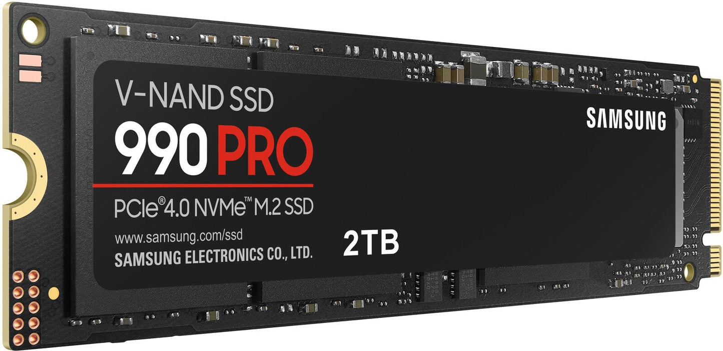 SAMSUNG 990 PRO w/ Heatsink SSD 2TB, PCIe Gen4 M.2 2280 Internal Solid State Hard Drive, Seq. Read Speeds Up To 7,450MB/s for High End Computing, Workstations, Compatible w/ PlayStation 5, MZ-V9P2T0CW