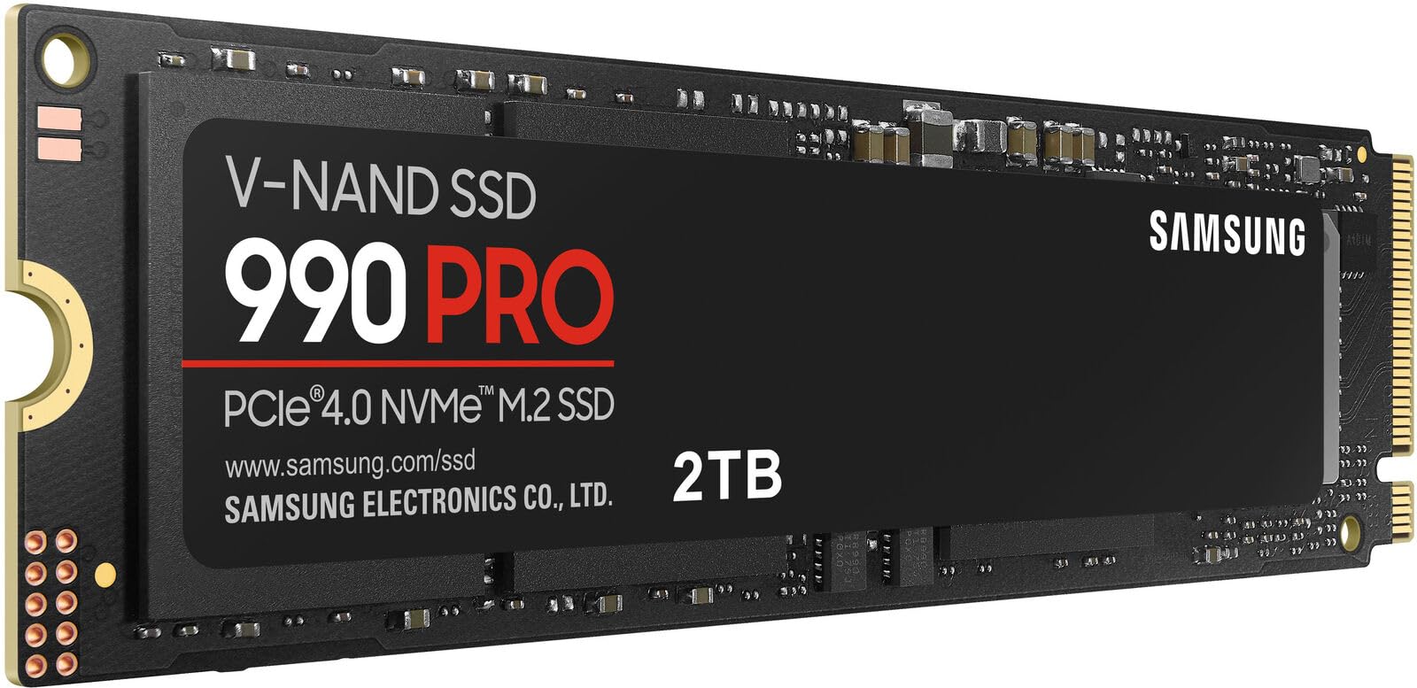 SAMSUNG 990 PRO w/ Heatsink SSD 2TB, PCIe Gen4 M.2 2280 Internal Solid State Hard Drive, Seq. Read Speeds Up To 7,450MB/s for High End Computing, Workstations, Compatible w/ PlayStation 5, MZ-V9P2T0CW
