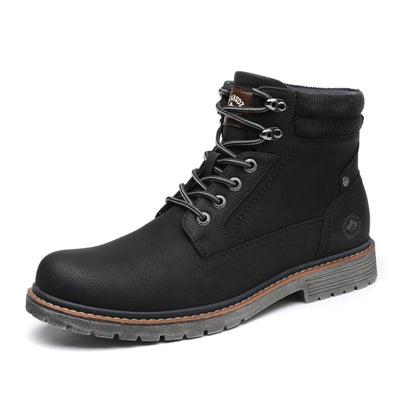 DECARSDZ Men's Fashion Lace-up Casual Chukka Boots for Men Zipper Boot