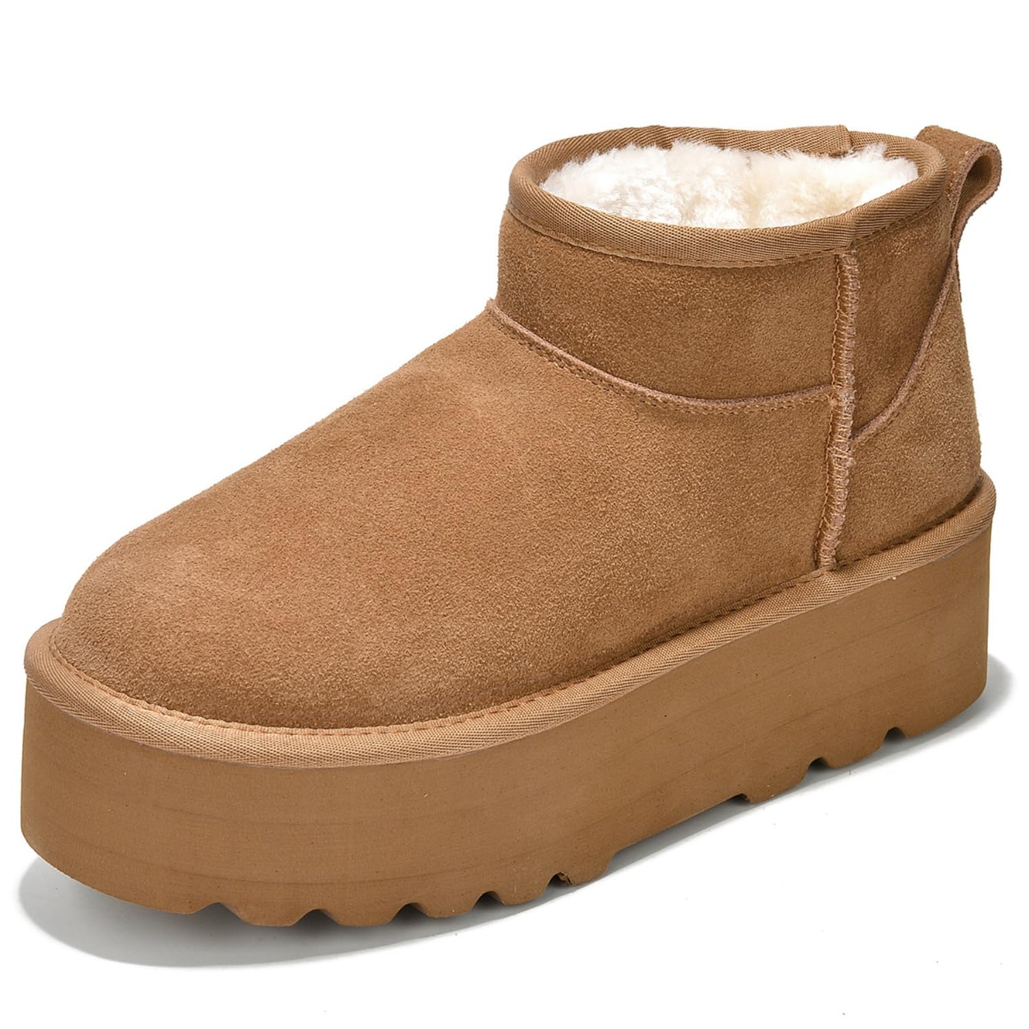 Project Cloud 100% Genuine Leather Ankle Boots for Women - Anti-Slip Memory Foam Insole Womens Boots - Lightweight Winter Womens Shoes, Ankle Booties for Women (Huggy)