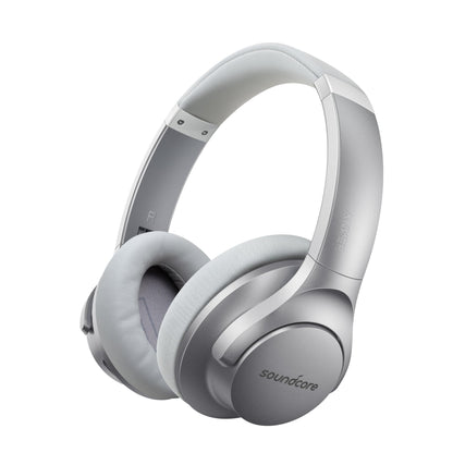 Soundcore Anker Life Q20 Hybrid Active Noise Cancelling Headphones, Wireless Over Ear Bluetooth Headphones, 60H Playtime, Hi-Res Audio, Deep Bass, Memory Foam Ear Cups, Travel, Office, USB-C Charging