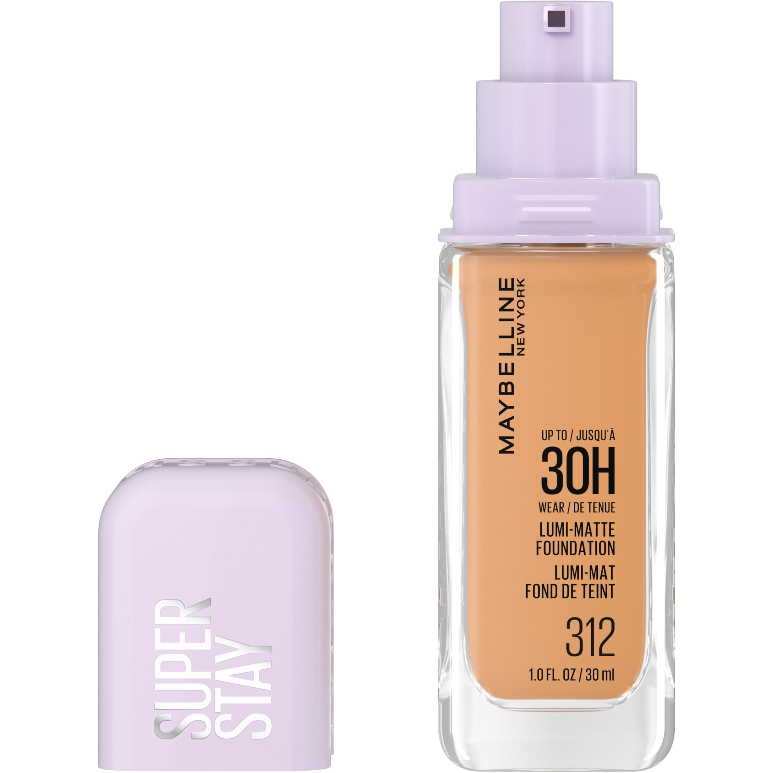 Maybelline Super Stay Lumi-Matte Foundation, Lightweight and Buildable Full Coverage Foundation Makeup For Up To 30HR Wear, 120, 1 Count