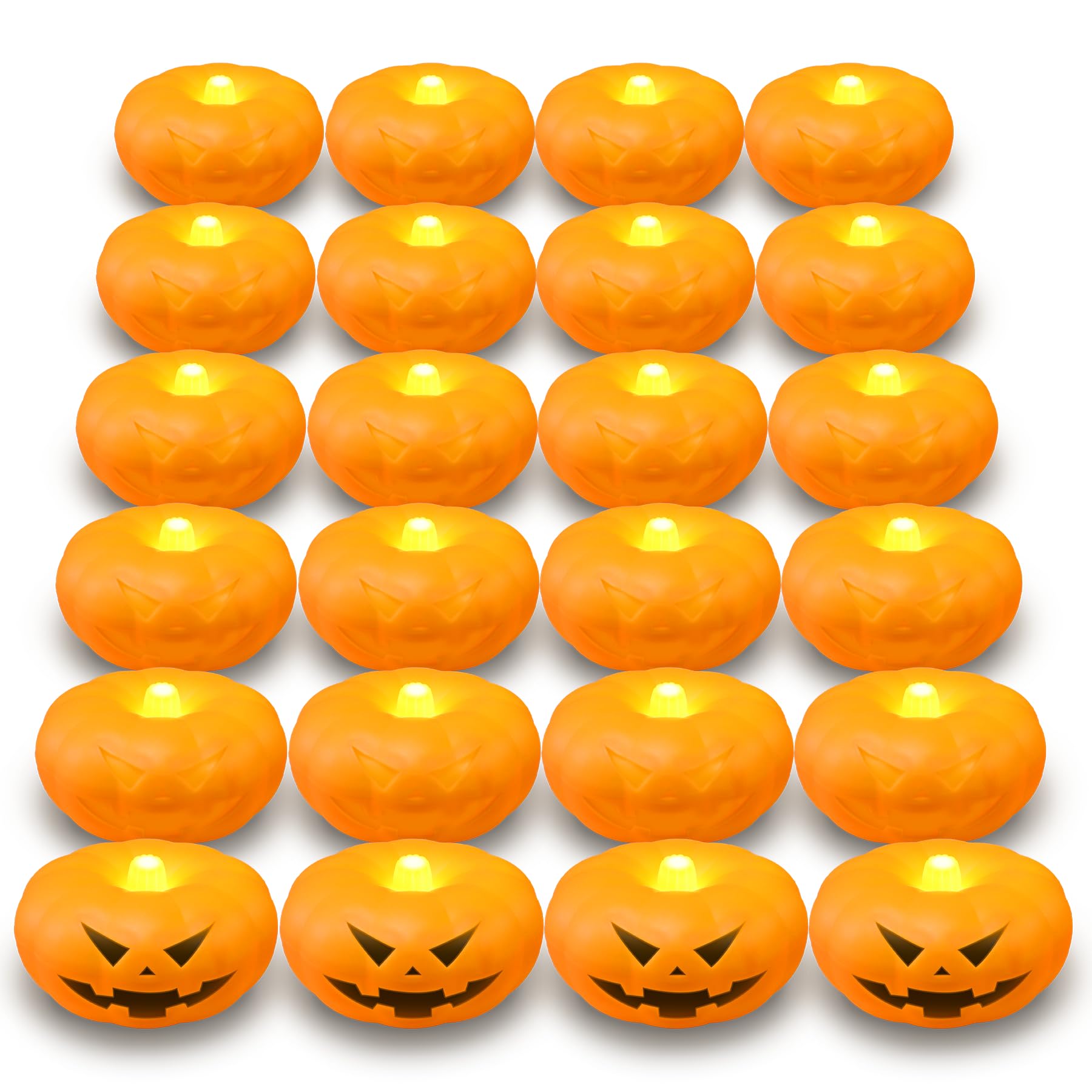Halloween Decorations, 20 PCs Floating Candles with Wand Magic Hanging Candles, Flickering Warm Light Flameless Floating LED Candle with Wand Remote, Battery Operated Taper Candle Set for Theme Party