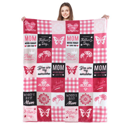 SOCHOW Halloween Jacquard Throw Blanket, Fuzzy Soft Cozy Warm Pumpkin Ghost Fall Decor Holiday Blanket for Couch, Sofa and Bed, 50 x 60 Inches, Orange/Black