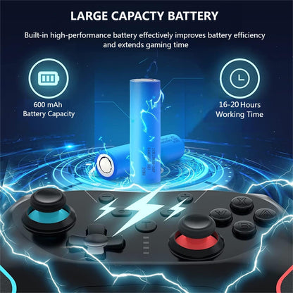Matbip 2 Pack wireless controller for P4, wireless P4 controller with dual vibration, Turbo, type-c port (Black and White) Radio