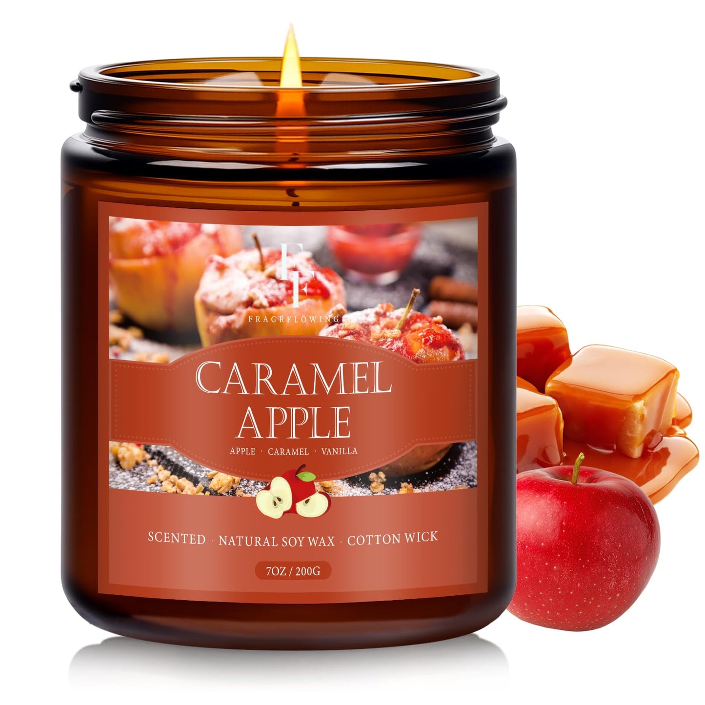 Christmas Candles Set, Scented Candles for Home, 4 Pack Holiday Natural Soy Candles, Christmas Gifts for Women Men, Festival Fragrance of Balsam Cedar/Cookies/Mulled Cider/Cinnamon