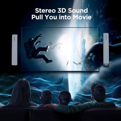 Sound Bar for Smart TV,90W Soundbar with Bluetooth/ARC/Optical/AUX Connect, Auto Volume Boost, 3 Customizable Equalizer Modes, 2 in 1 Detachable Soundbar for TV/PC/Gaming/Projectors