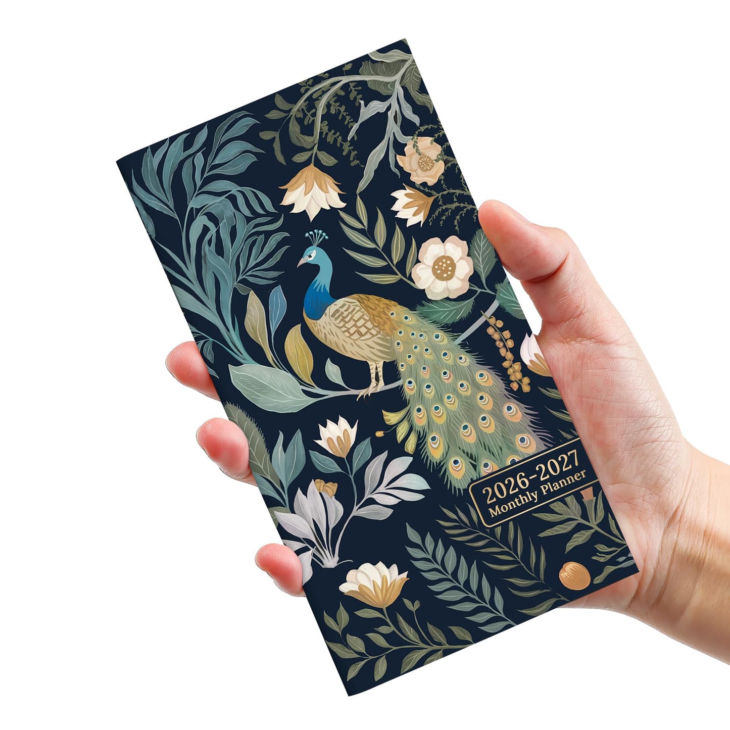 Pocket Calendar 2026-2027 for Purse, Two Year Monthly Planner Pocket Size, Jan 2026 to Dec 2027 Monthly Planner Small Size (6.5" x 3.5") - Wildflowers