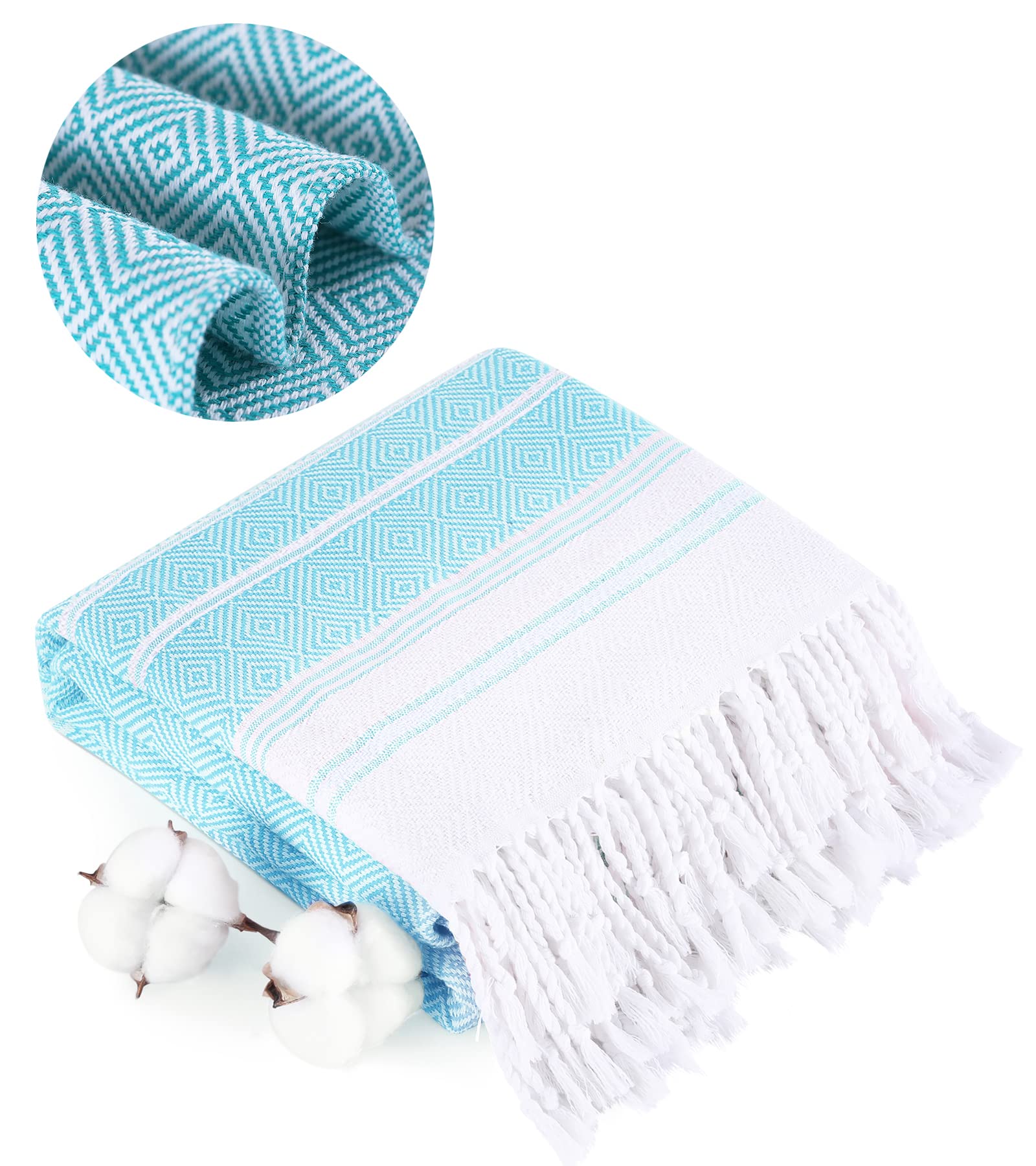 Turkish Beach Towels Vacation Essentials Quick Dry Sand Free Oversized Bath Pool Swim Towel Extra Large XL Blanket Adult Travel Cruise Accessories Must Haves Clearance Stuff Necessities