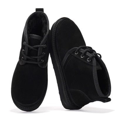 Project Cloud 100% Genuine Leather Ankle Boots for Women - Memory Foam Insole Winter Shoes and Non-Slip Lace-up Fall Boots for Women (Julee)