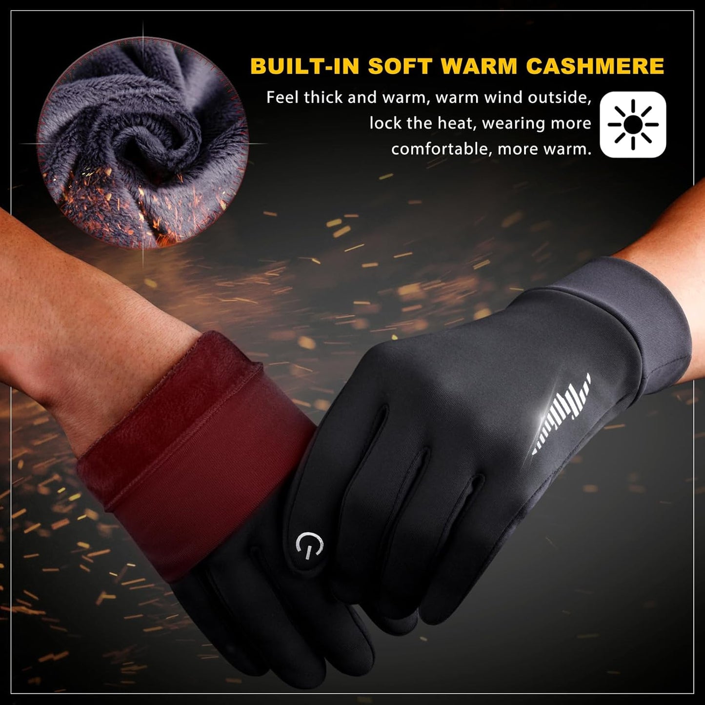 SIMARI Winter Gloves Women Men Ski Snow Gloves Liner Thermal Warm Touch Screen, Suit for Running, Cycling, Biking, Hiking, Driving, Walking, Typing, Freezer Work, Sports, Soccer, Shooting, Gaming 102