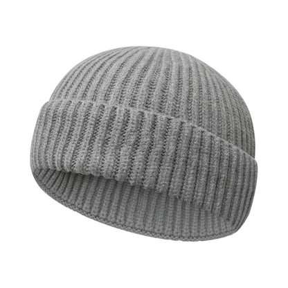 Wool Fisherman Beanies for Men Women Short Cuff Knit Beanie Winter Warm Hats Trawler Hat Stylish Watch Cap