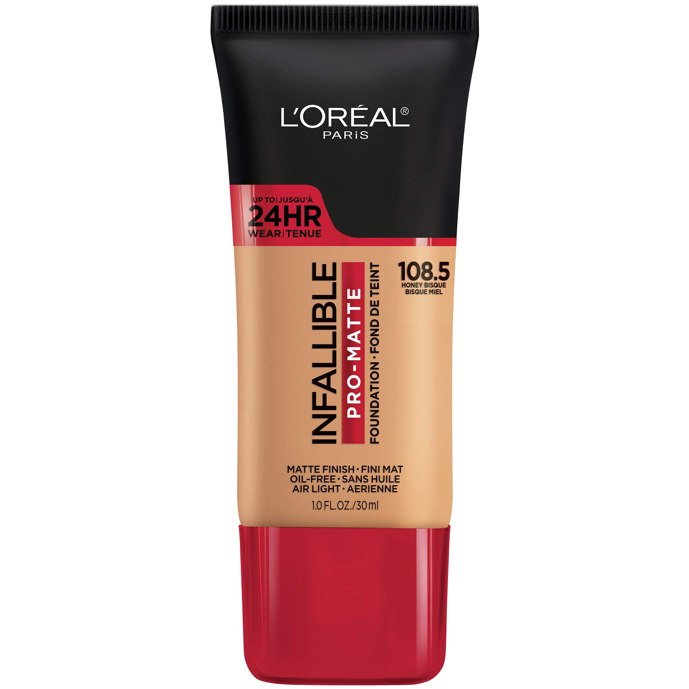 L'Oreal Paris Makeup Infallible Pro-Matte Liquid Longwear Foundation, 105 Natural Beige, 1 fl; oz.