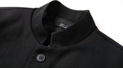 THWEI Mens Casual Suit Blazer Jackets Stand Collar Business Sport Coats