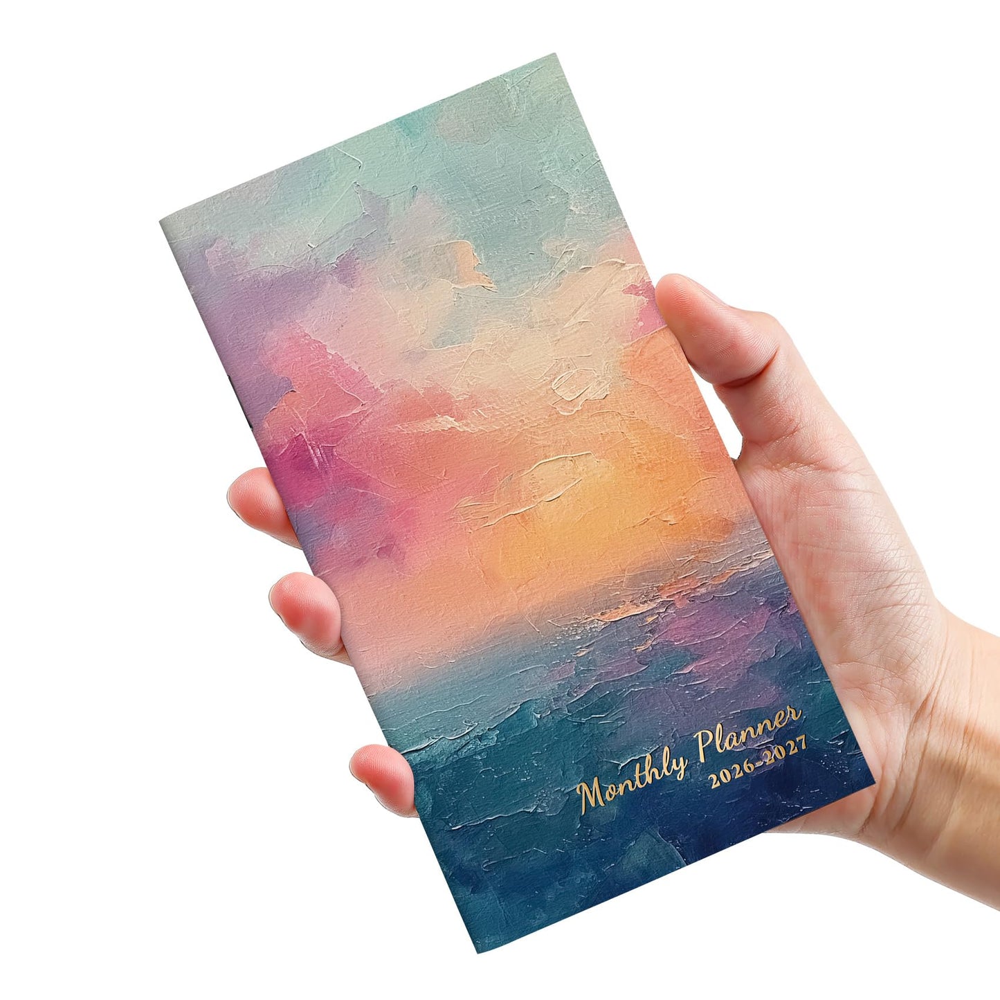 Pocket Calendar 2026-2027 for Purse, Two Year Monthly Planner Pocket Size, Jan 2026 to Dec 2027 Monthly Planner Small Size (6.5" x 3.5") - Wildflowers