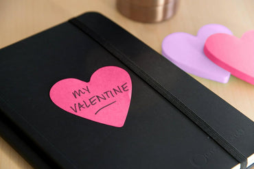 Post-it Notes, Heart Shape, Assorted Colors, 2.6x2.6 in, 2 Pads, 75 Sheets/Pad (7350-HRT)