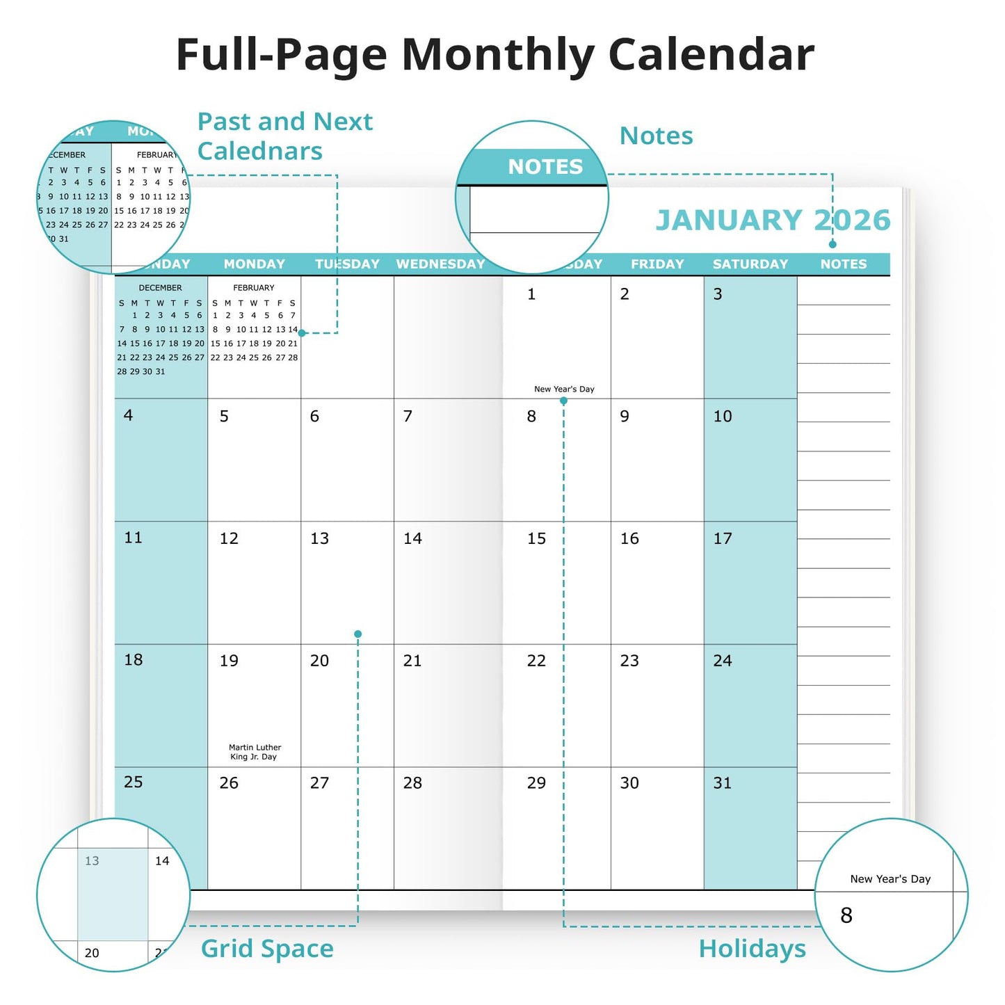 Pocket Calendar 2026-2027 for Purse, Two Year Monthly Planner Pocket Size, Jan 2026 to Dec 2027 Monthly Planner Small Size (6.5" x 3.5") - Wildflowers