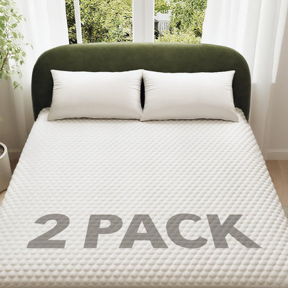 OhGeni 100% Waterproof Mattress Protector, Queen Size Mattress Pad, Fits 6"-20" Mattresses with Deep Pocket, Cooling, Breathable Fitted Sheets, Soft Bed Cover, Noiseless, Machine Washable