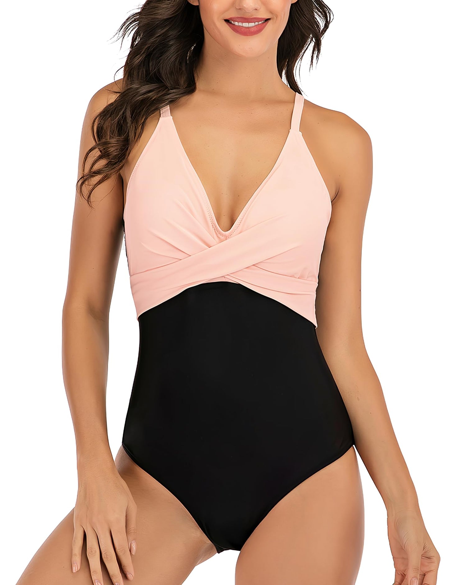 Buauty Women's One Piece Swimsuit Tummy Control Bathing Suits Sexy Cutout Swimwear Full Coverage Swim Suits for Women 2025