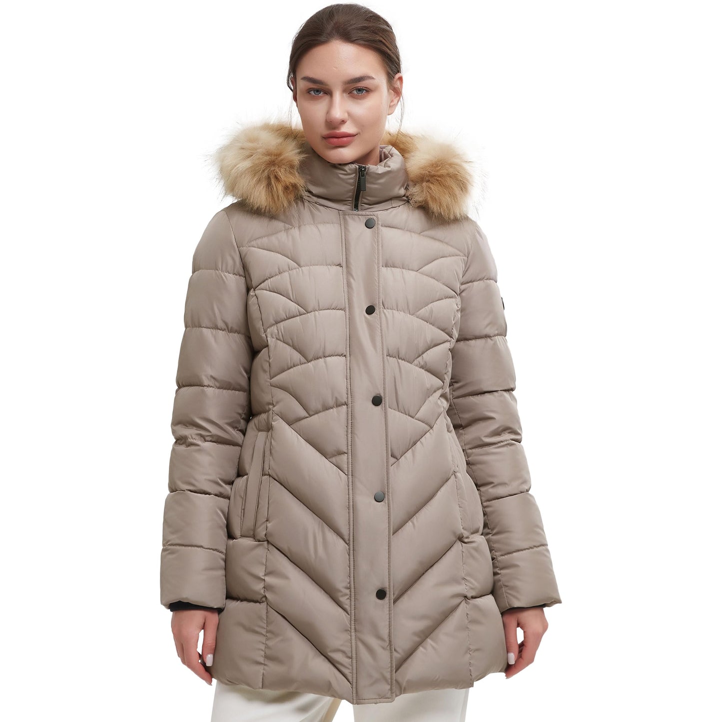 BINACL Women's Winter Warm Thicken Long Outwear Pockets Coat Parka Jacket XS-3XL