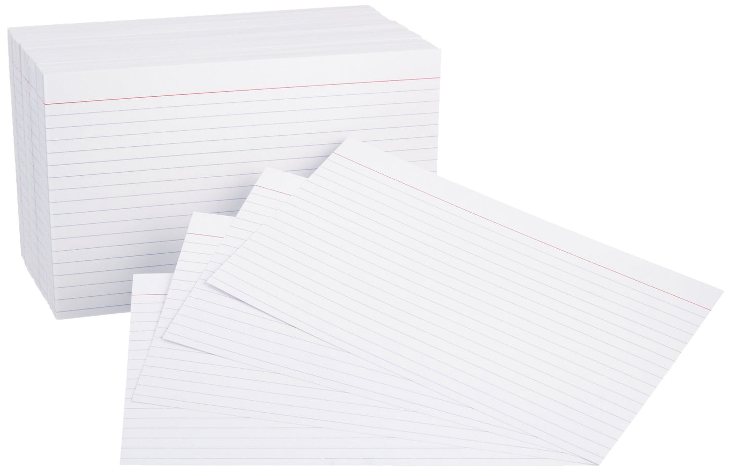 Amazon Basics Paper Flash Ruled Index Note Cards, Heavy Weight, White, 3 x 5 Inch Card, 300 Count, 100 Pack of 3
