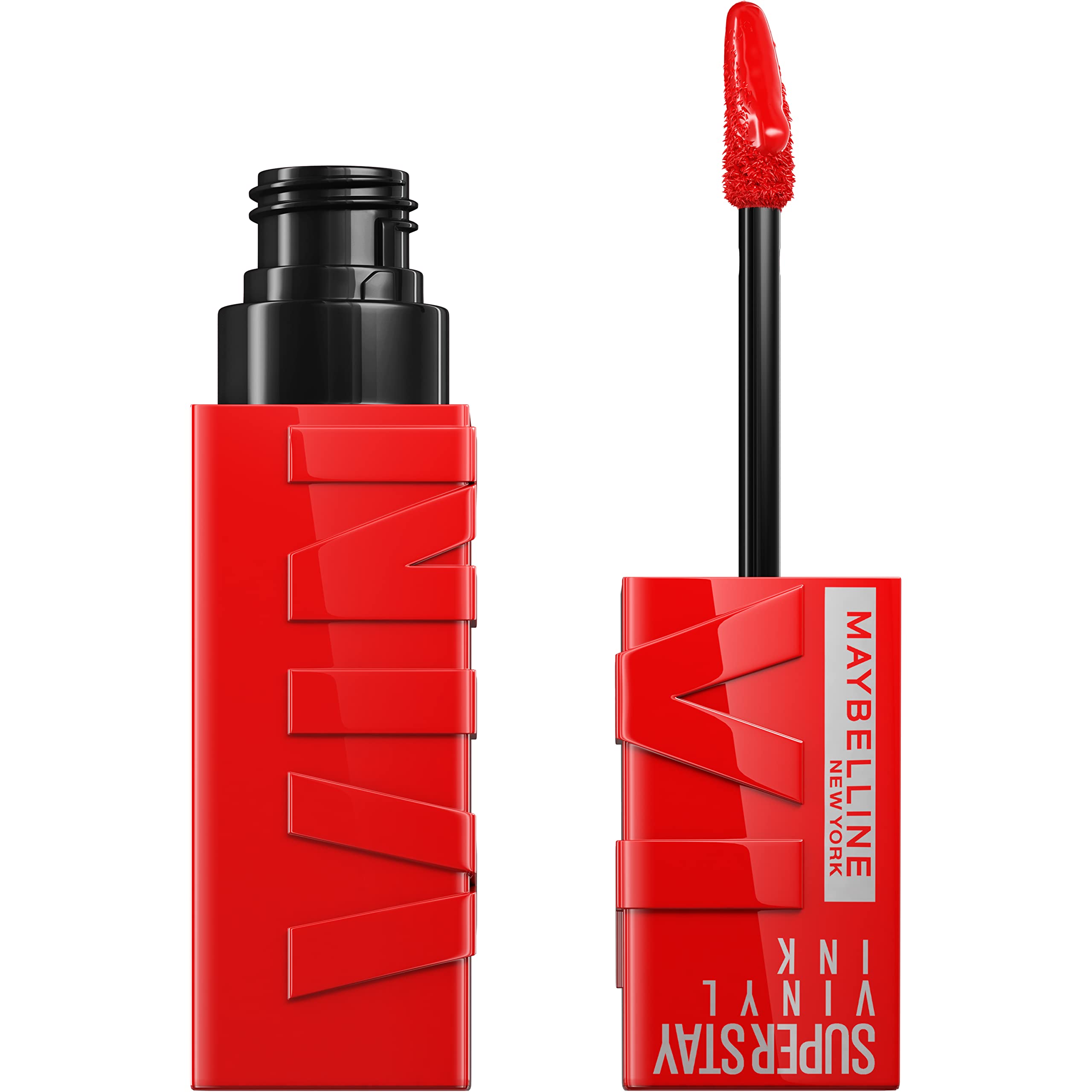 Maybelline Super Stay Vinyl Ink Longwear No-Budge Liquid Lipcolor Makeup, Highly Pigmented Color and Instant Shine, Cheeky, Rose Nude Lipstick, 0.14 fl oz, 1 Count