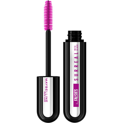 Maybelline The Falsies Surreal Extensions Washable Mascara, Volumizing, Lengthening Mascara Make Up, Very Black, 1 Count