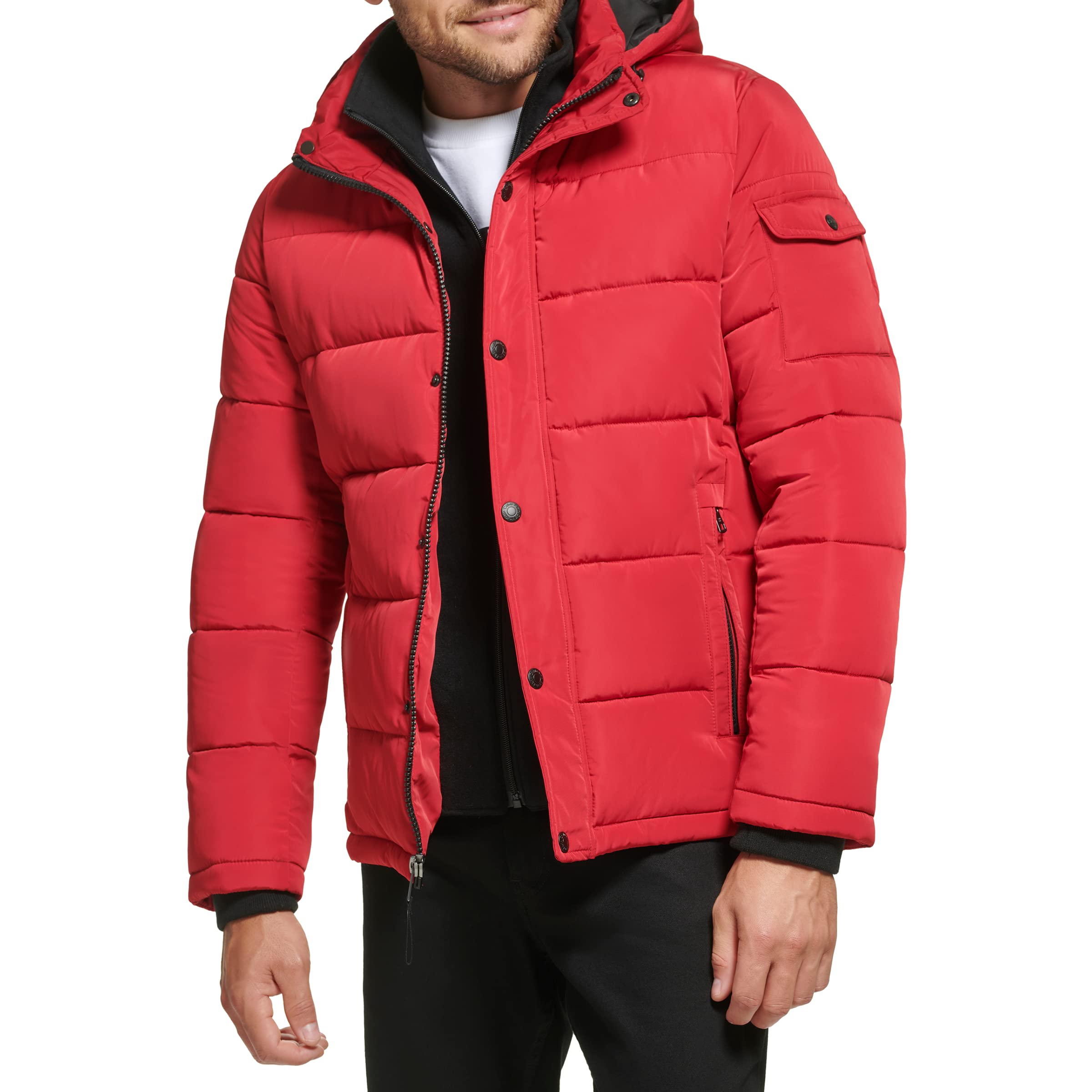 Calvin Klein Men's Snap Front Puffer Jacket