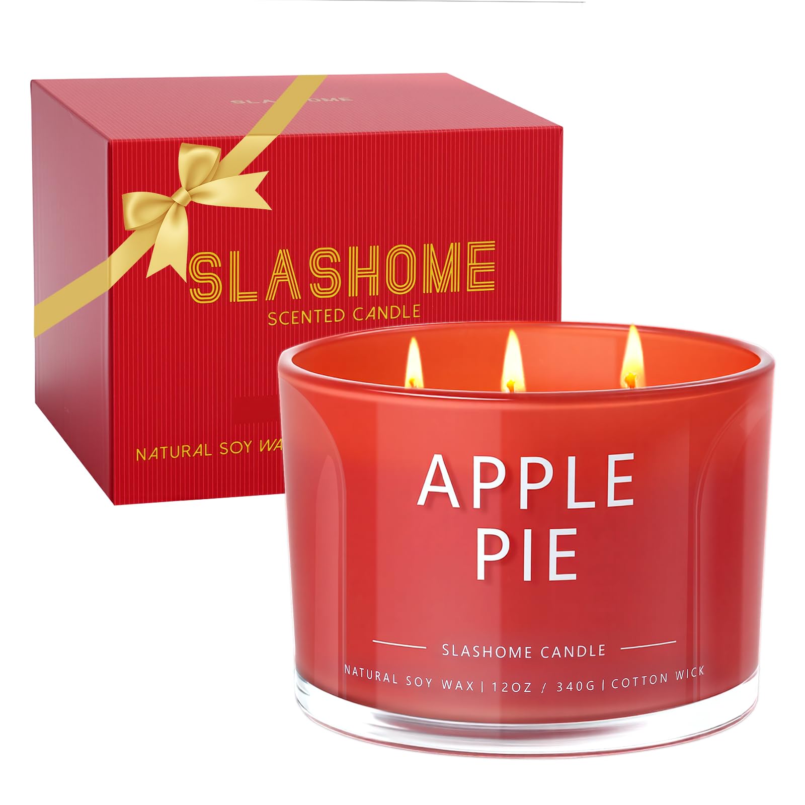 Christmas & Winter Candle Gift Set, 6 Pack 7oz Soy Scented Candles for Home, Holiday & Birthday Gift for Women & Men, Balsam Cedar, Christmas Cookies & Spices, Apple Cider, Hot Cocoa & Hello Winter