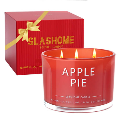 Christmas & Winter Candle Gift Set, 6 Pack 7oz Soy Scented Candles for Home, Holiday & Birthday Gift for Women & Men, Balsam Cedar, Christmas Cookies & Spices, Apple Cider, Hot Cocoa & Hello Winter