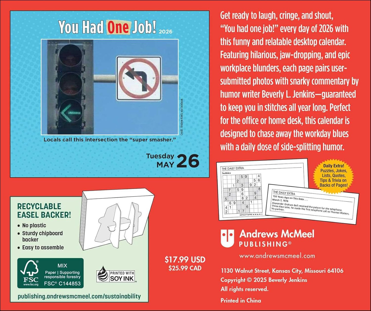 You Had One Job 2026 Day-to-Day Calendar