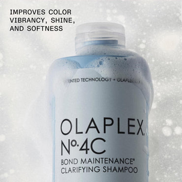 Olaplex No. 4C Bond Maintenance Clarifying Shampoo, Deep Cleans, Softens, Restores Shine, & Clarity, For All Hair Types Experiencing Product Buildup or Excess Oil