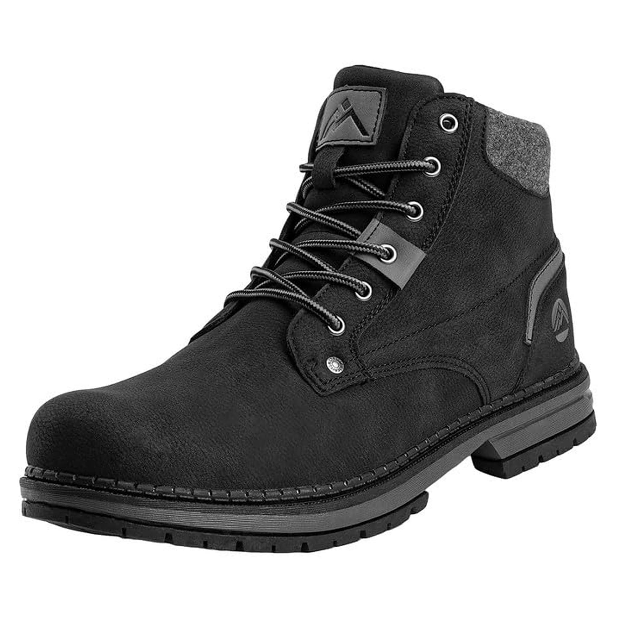 CC-Los Men's Winter Snow Boots with Sherpa Fleece Lining Waterproof Slip-Resistant Insulated Size 8-14