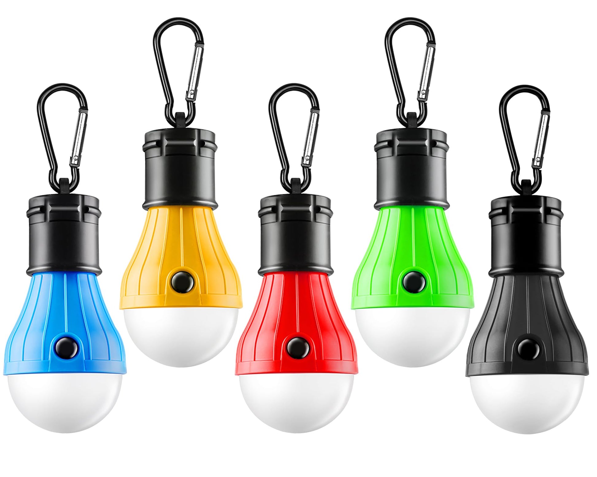Tent Lamp 4 Packs Portable LED Tent Lights Clip Hook Hurricane Emergency Lights LED Camping Lights Bulb Camping Lanterns Camping Equipment for Camping Hiking Backpacking Outage