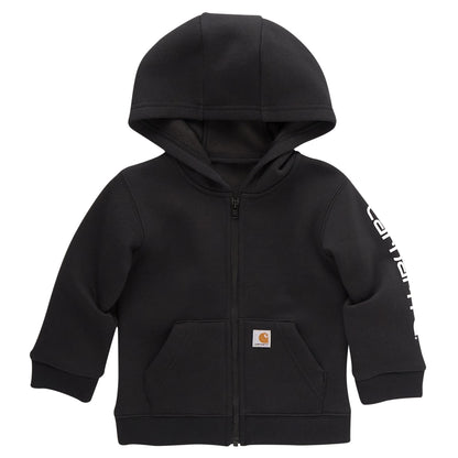 Carhartt Kid's CP8675 Long-Sleeve Full-Zip Logo Sweatshirt - Boys