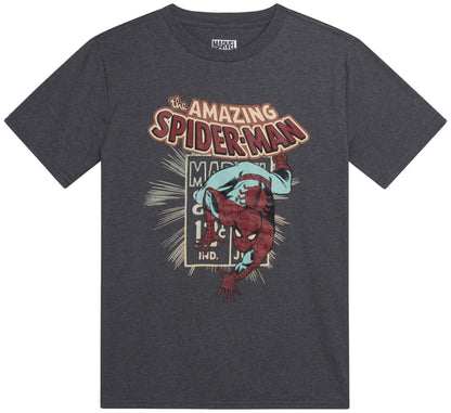 Marvel Avengers Spiderman Boys Shirts - Hulk Iron Man Captain America Thor Short Sleeve Graphic Tees for Toddler Boys & Kids