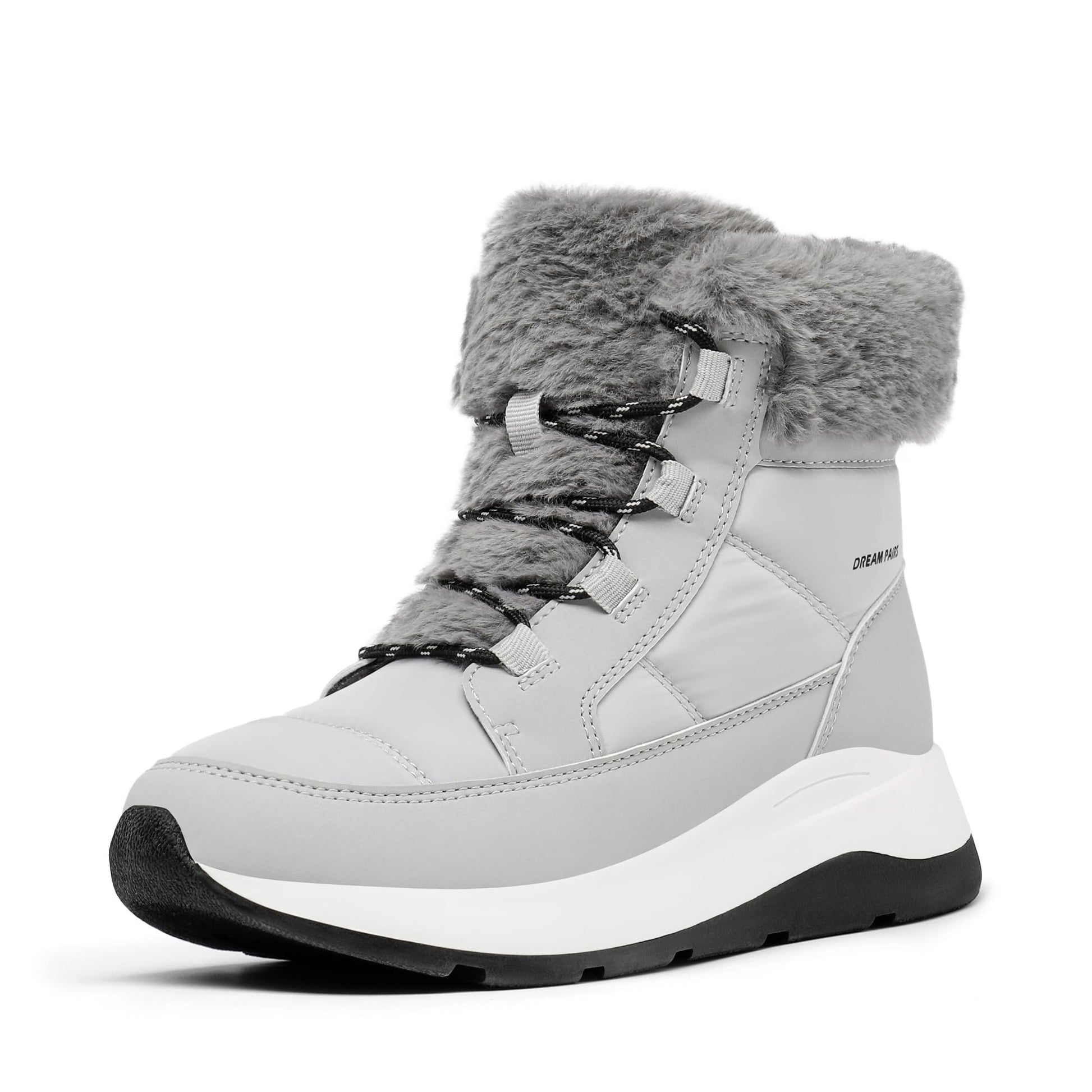 DREAM PAIRS Women's Winter Snow Boots, Faux Fur Waterproof Ankle Booties, Zaylee Ladies Comfortable Short Boots Outdoor