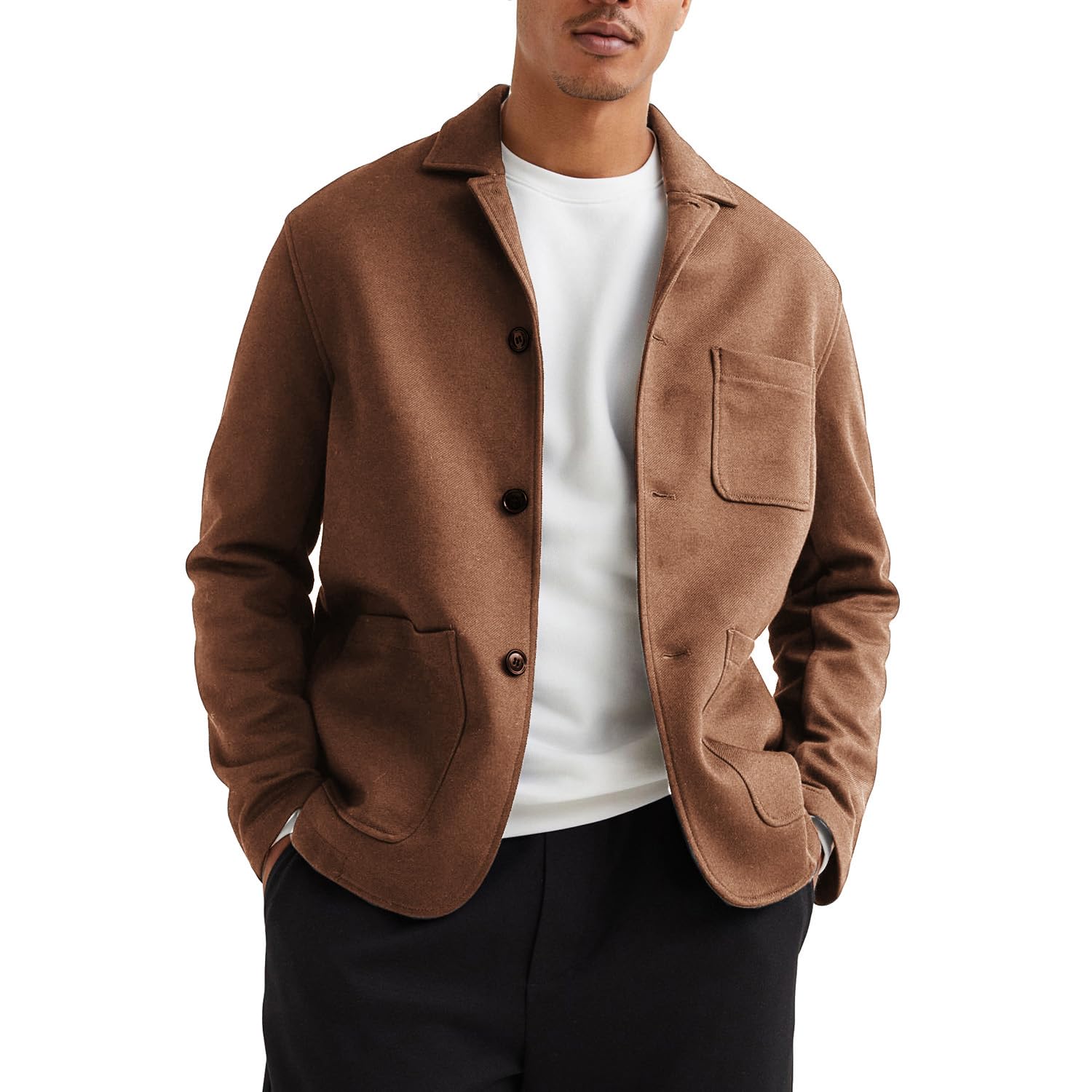WZIKAI Men's Casual Sport Coat Jacket Regular Fit Lightweight Suit Jacket for Men