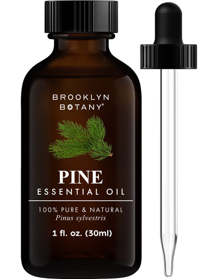 Brooklyn Botany Peppermint Essential Oil - Huge 4 Fl Oz - 100% Pure and Natural - Premium Grade with Dropper - for Aromatherapy and Diffuser
