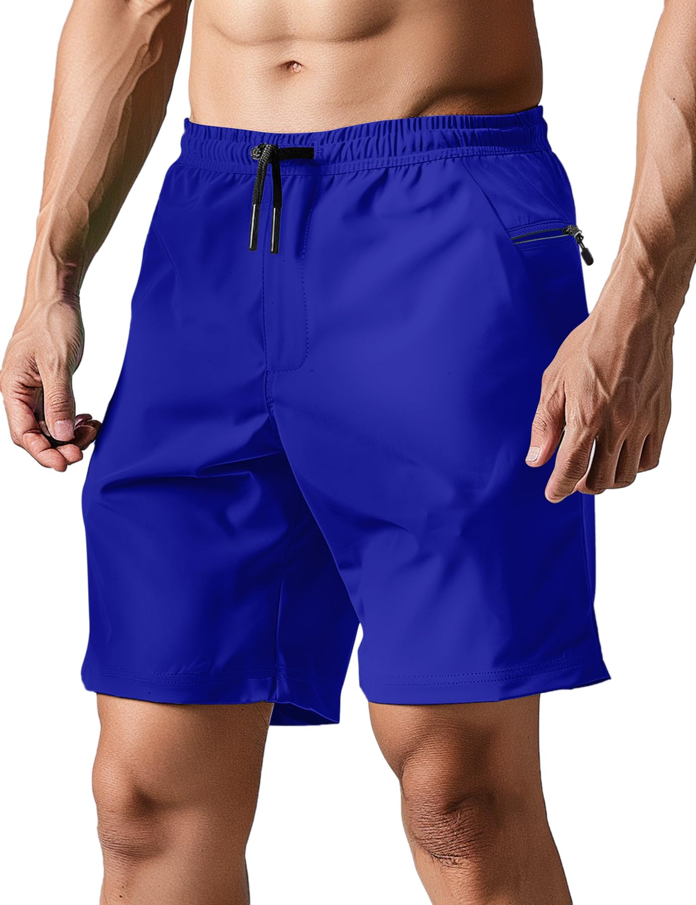 TUONROAD Mens Swim Trunks with Compression Liner 2 in 1 Board Shorts 7 Inch Quick Dry Swimming Shorts with Zipper Pockets