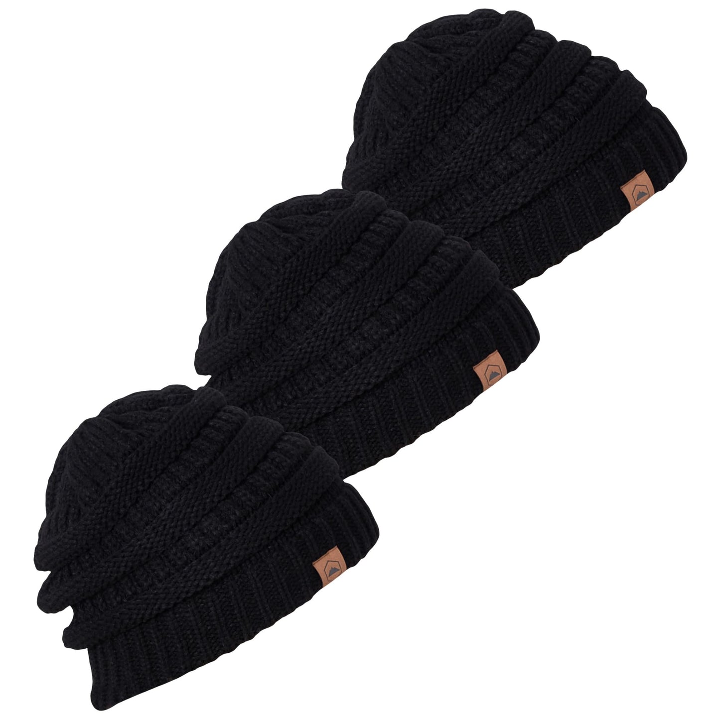 Tough Headwear Womens Winter Hat - Warm Chunky Cable Knit Beanies - Winter Beanie Hats for Women Cold Weather - Beanies Women