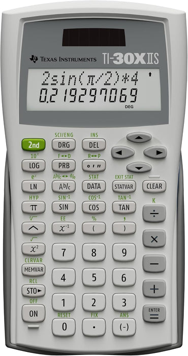 Texas Instruments TI-30XIIS Scientific Calculator, White