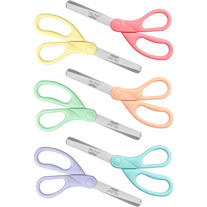 Mr. Pen Kids Scissors - 6 Pack, 5 Inch, Colored Toddler Safety Scissors for Kids, School & Preschool