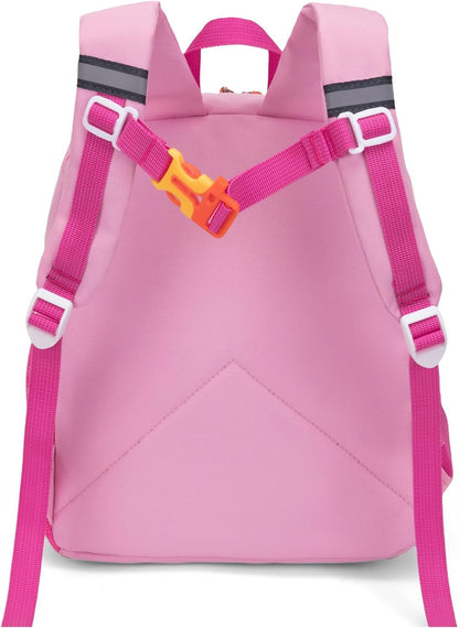 HawLander Little Kids Backpack for Girls Toddler School Bag Fits 3 to 6 years old, 15 inch, Pink
